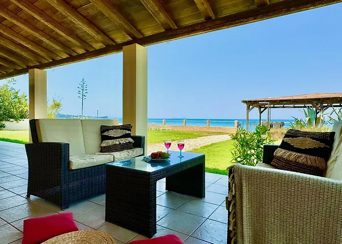Villa Beachfront Calypso With Private Pool By Dadovillas Acharavi (Corfu)